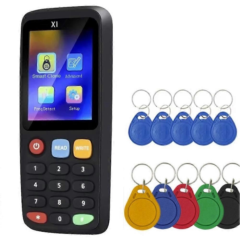 Nfc Rfid X7 Decoder/duplikator + 5 X T5577/uid-schlüsselanhänger (125 Khz, 13,56 Mhz)