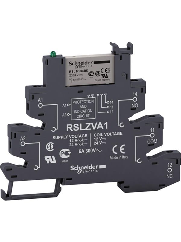 Schneider Electric Socket with screw terminals 12-24v ac/dc