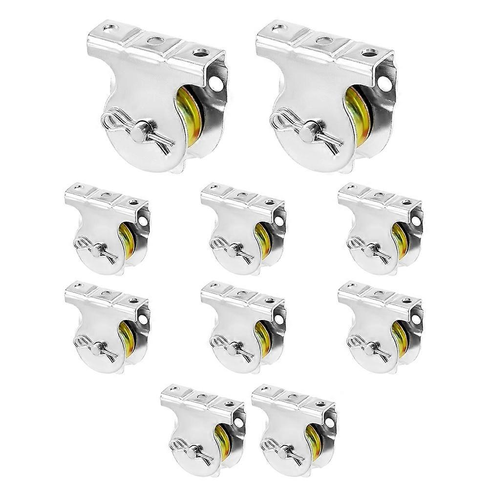 Packung Mit 10 Wandrollen, 1-1/2"-einzelrolle Mit V-nut Zur Deckenmontage, Hardware-zubehör Für 3/8"-kabel Oder -seile.