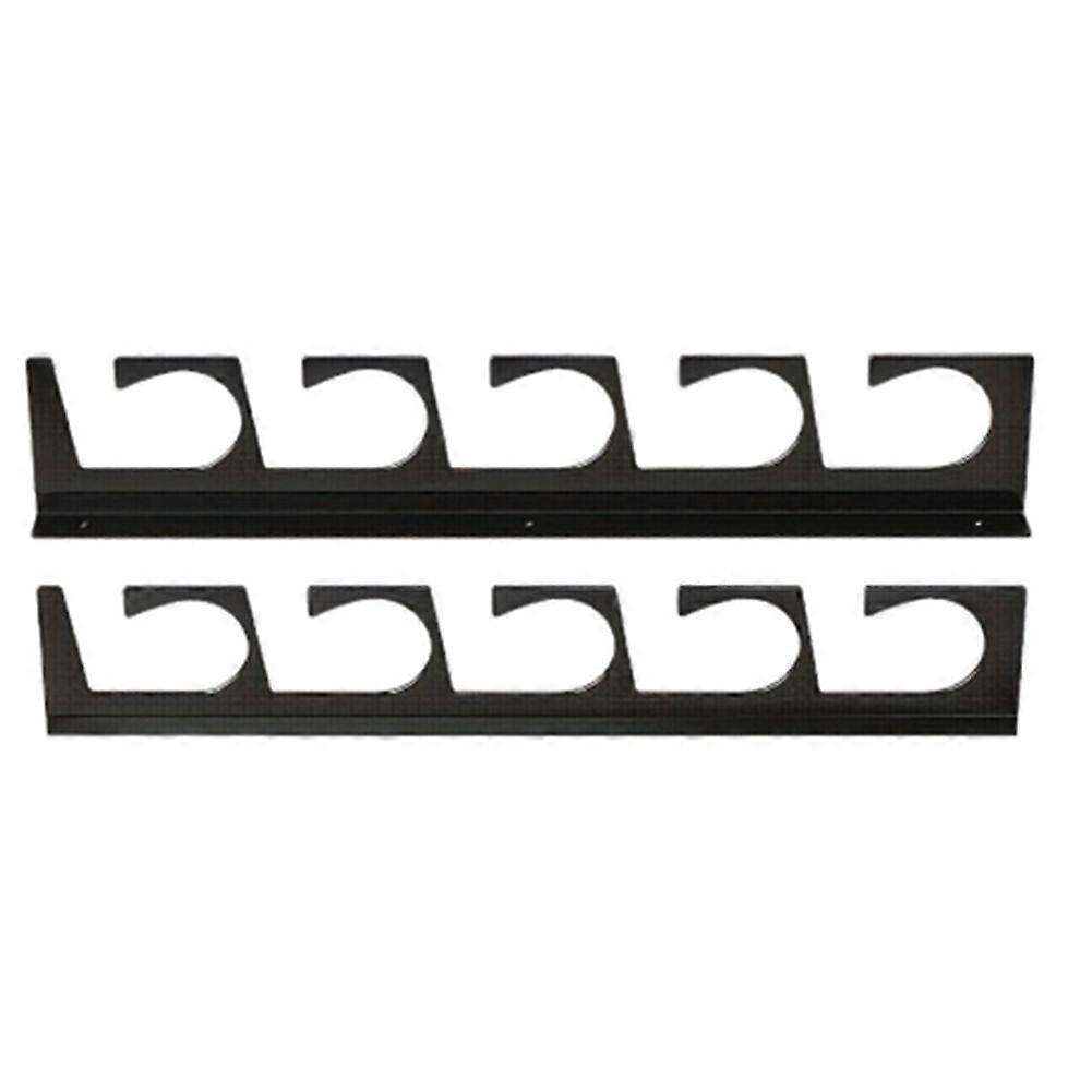 Horizontale Wand-/deckenhalterung Für 5 Angelruten (2er-set), Aus Metall, Für Garage, Schuppen Oder Keller.