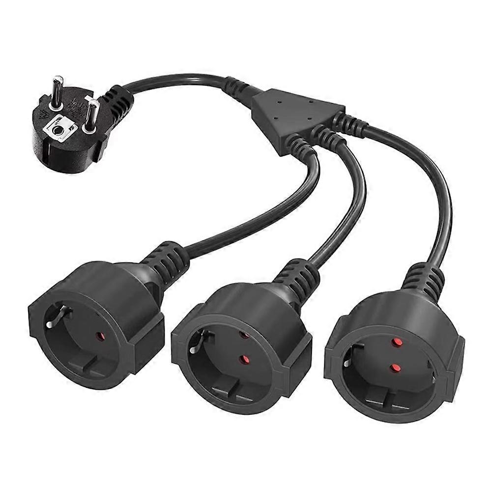 Dreifach-steckdosenleiste, Ideal Für Computer Und Haushalt, Mit Europäischem Stecker.