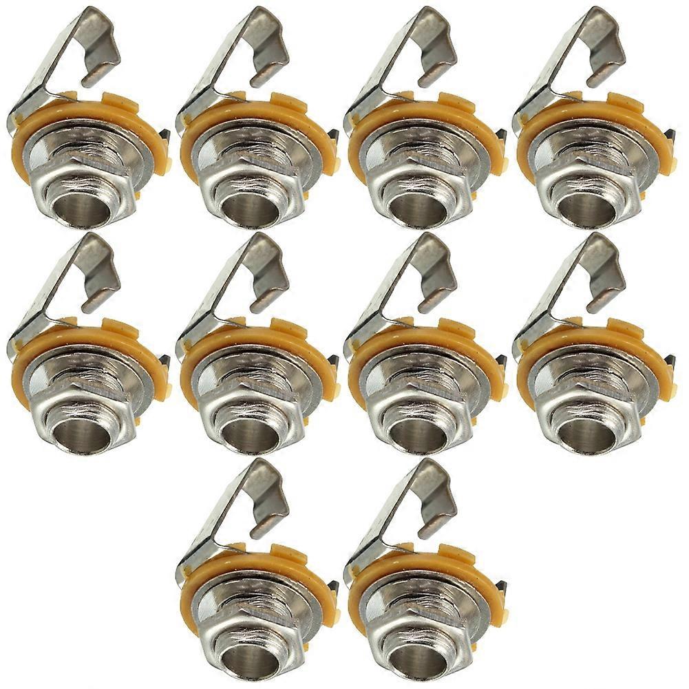 Packung Mit 10 6,35 Mm (1/4") Mono-klinkensteckern Für E-gitarre Und E-bass, Ersatzteile