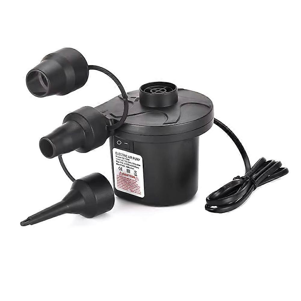 Elektrische 50-watt-luftpumpe Mit 3 Düsen Für Vakuumbeutel, Elektrische Aufblaspumpe Für Luftmatratzen, Aufblasbare Matratzen Und Bojen (us-stecker).