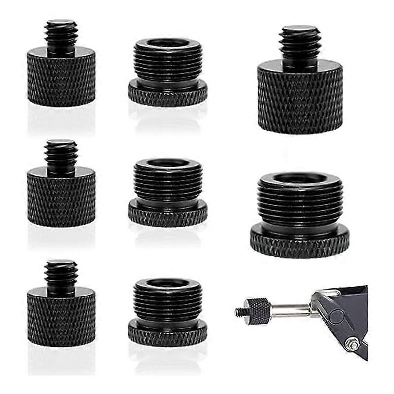 Set Mit 8 Mikrofonstativadaptern, 3/8"-auf-5/8"-adapter Für Kameragewinde Und Monitormikrofonstativ
