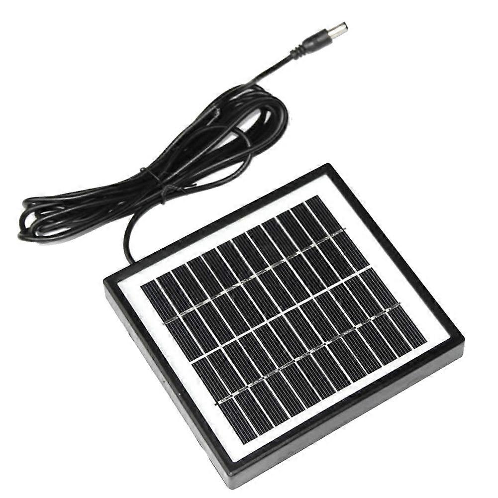 12v 2w Solarpanel Für Gartenbeleuchtung, Diy-ersatzteile, Solarbatteriemodul Mit Dc-anschluss Zum Laden Der Batterie