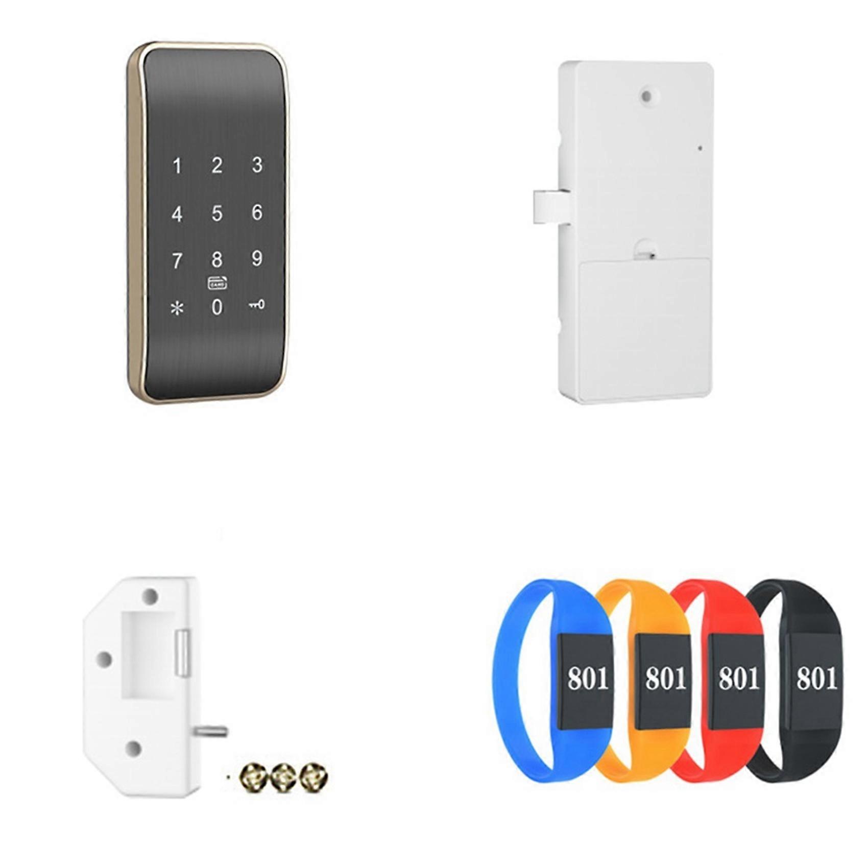 Drahtloses Zutrittskontroll-tastenfeld, Telefon-/rfid-/kartencode-schloss Für Schließfach, Klassisches Goldmodell
