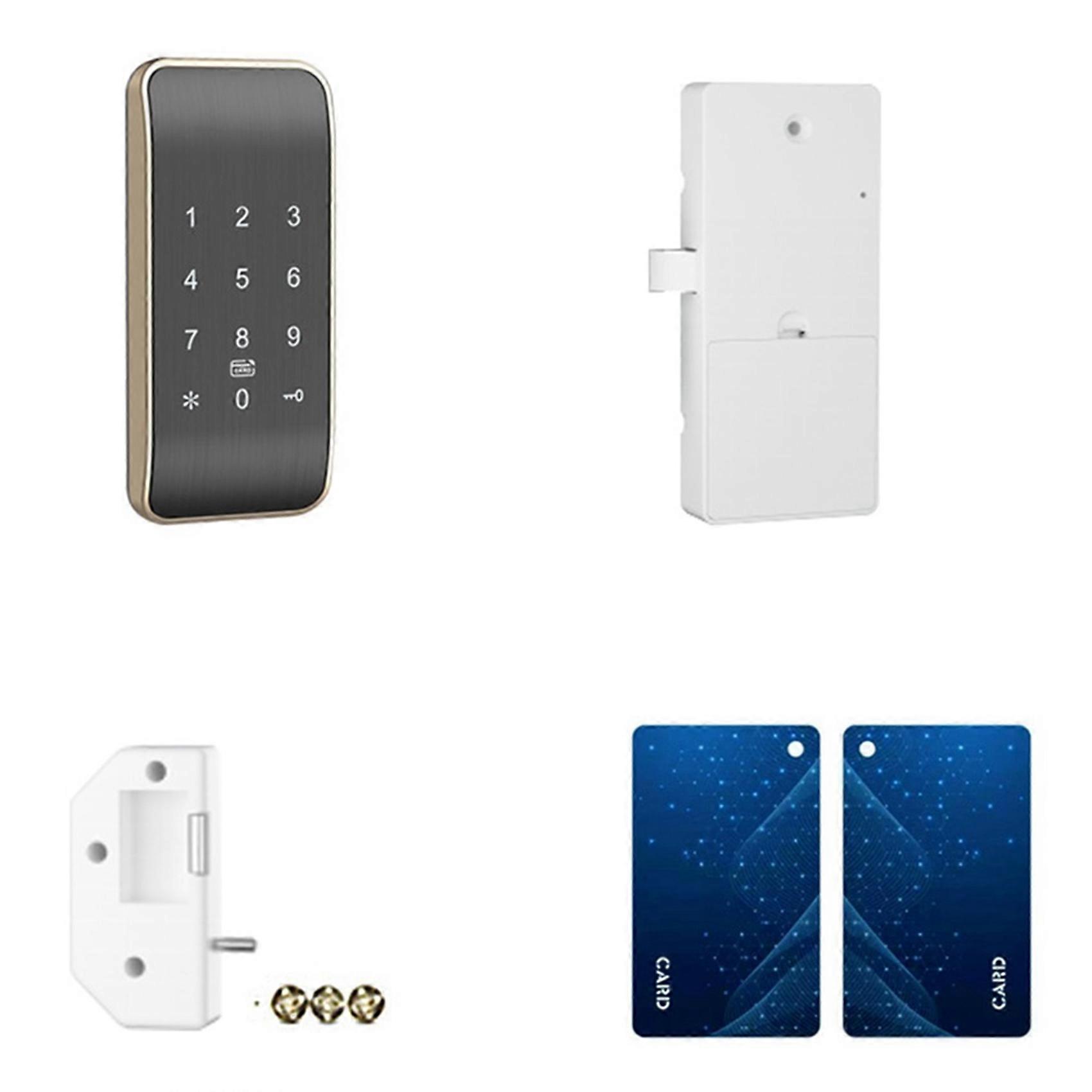 Drahtloses Zutrittskontroll-tastenfeld, Telefon-/rfid-/karten-codeschloss Für Schließfächer, Verbesserte Version (app) – Gold