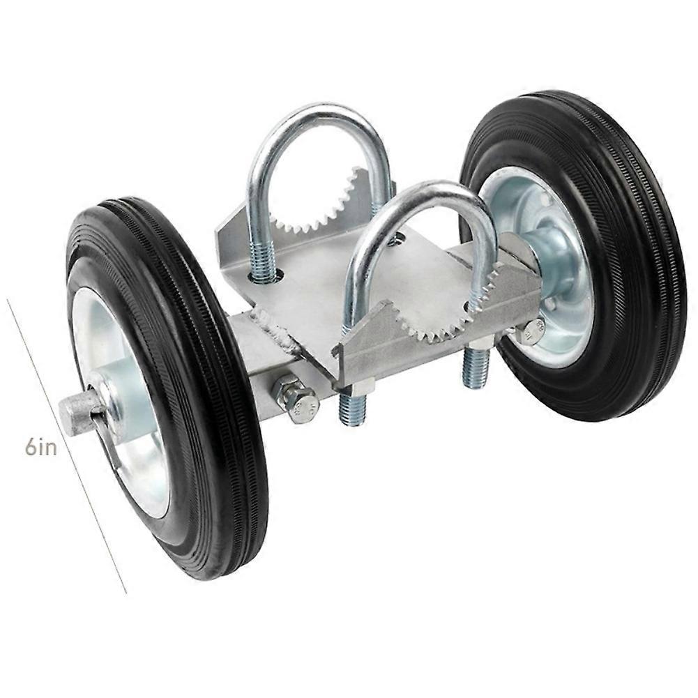 Robustes Stahlrolltor Mit 15 Cm (6 Zoll) Großen Gummirädern, Für Einfahrten, Maschendrahtzäune, Rohrtore Aus Metall Und Mehr.