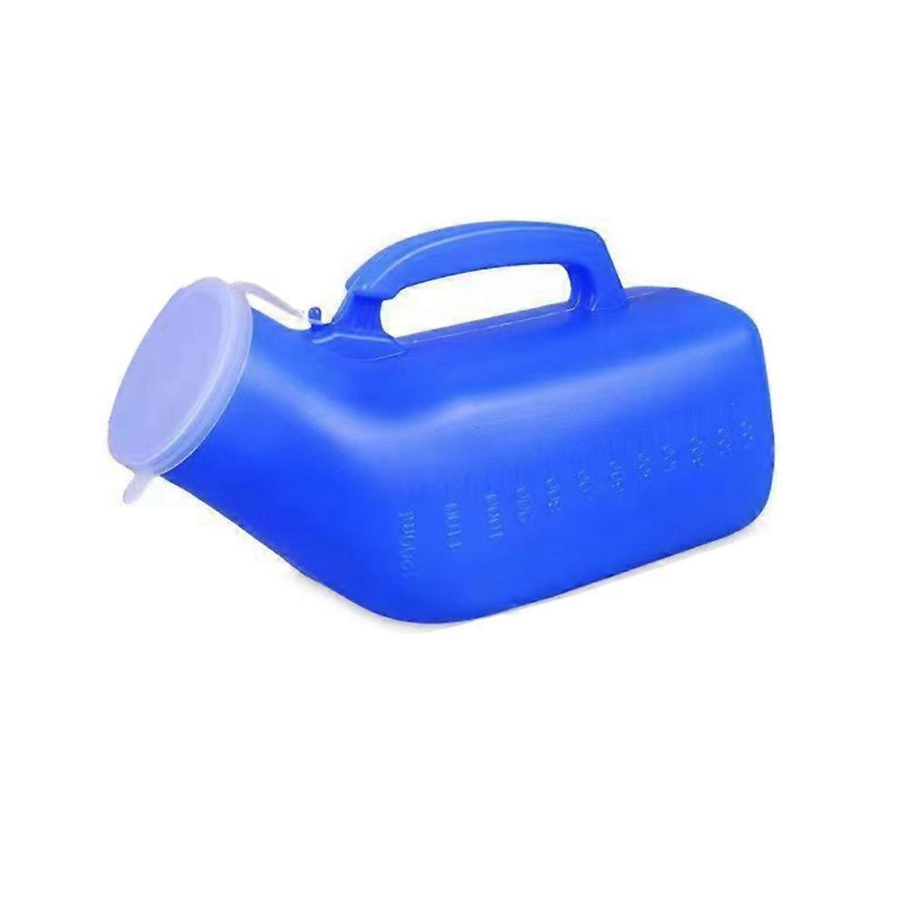 Ergonomische Urinalflasche Für Männer, 1200 Ml Fassungsvermögen, Sicherheitsverschluss, Skala Und Ergonomischer Griff