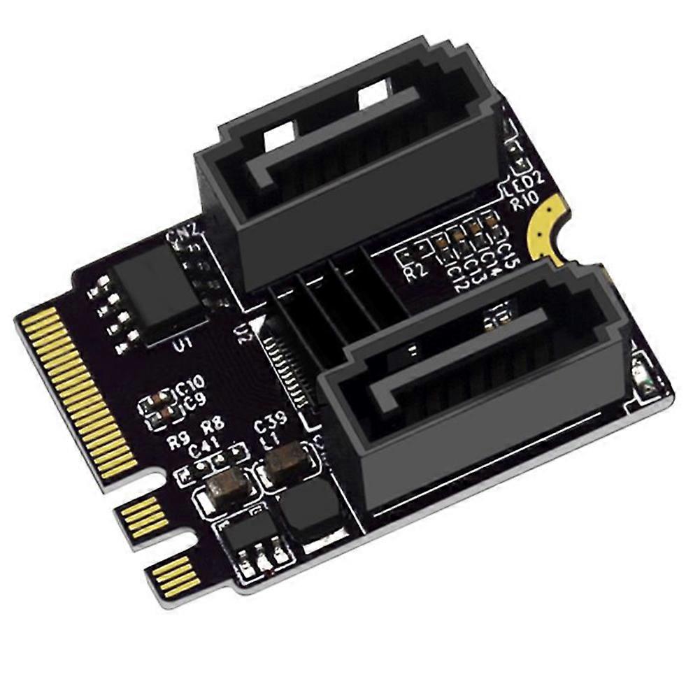 M.2 A-key + E-key Auf Sata 3 Adapter, Jm582 Chipsatz, 2 Ports, Sata Iii Revisionskarte, Computerzubehör