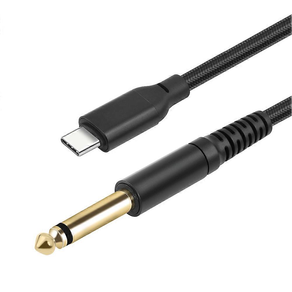 Usb-c-stereo-audiokabel Auf 6,35 Mm (1/4 Trs) Aux-klinkenbuchse Für Heimkino-verstärker Und Mischpult (100 Cm).