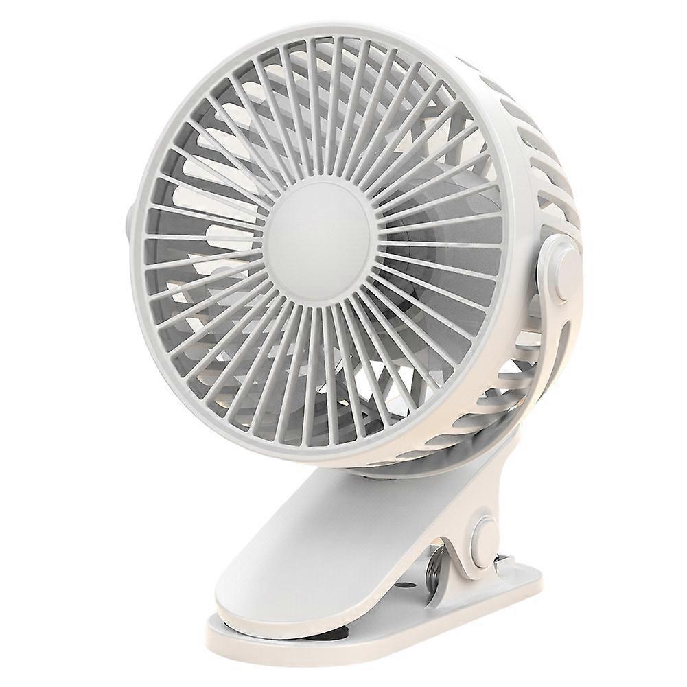 Wiederaufladbarer Usb-clip-ventilator, Tragbar, Rotierend Und Leise Mit 3 Geschwindigkeitsstufen, Ideal Für Studenten, Studentenwohnheime, Schlafzimmer Und Büros.
