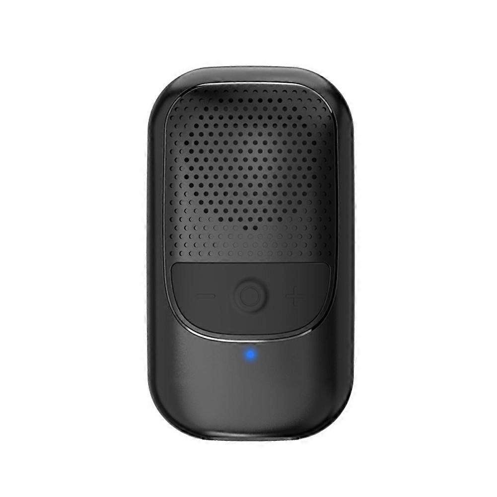 Tragbarer, Kabelloser Bluetooth-lautsprecher Zum Anclipsen Mit Integriertem Enc-mikrofon Für Freihändige Anrufe Bei Der Arbeit Im Freien.