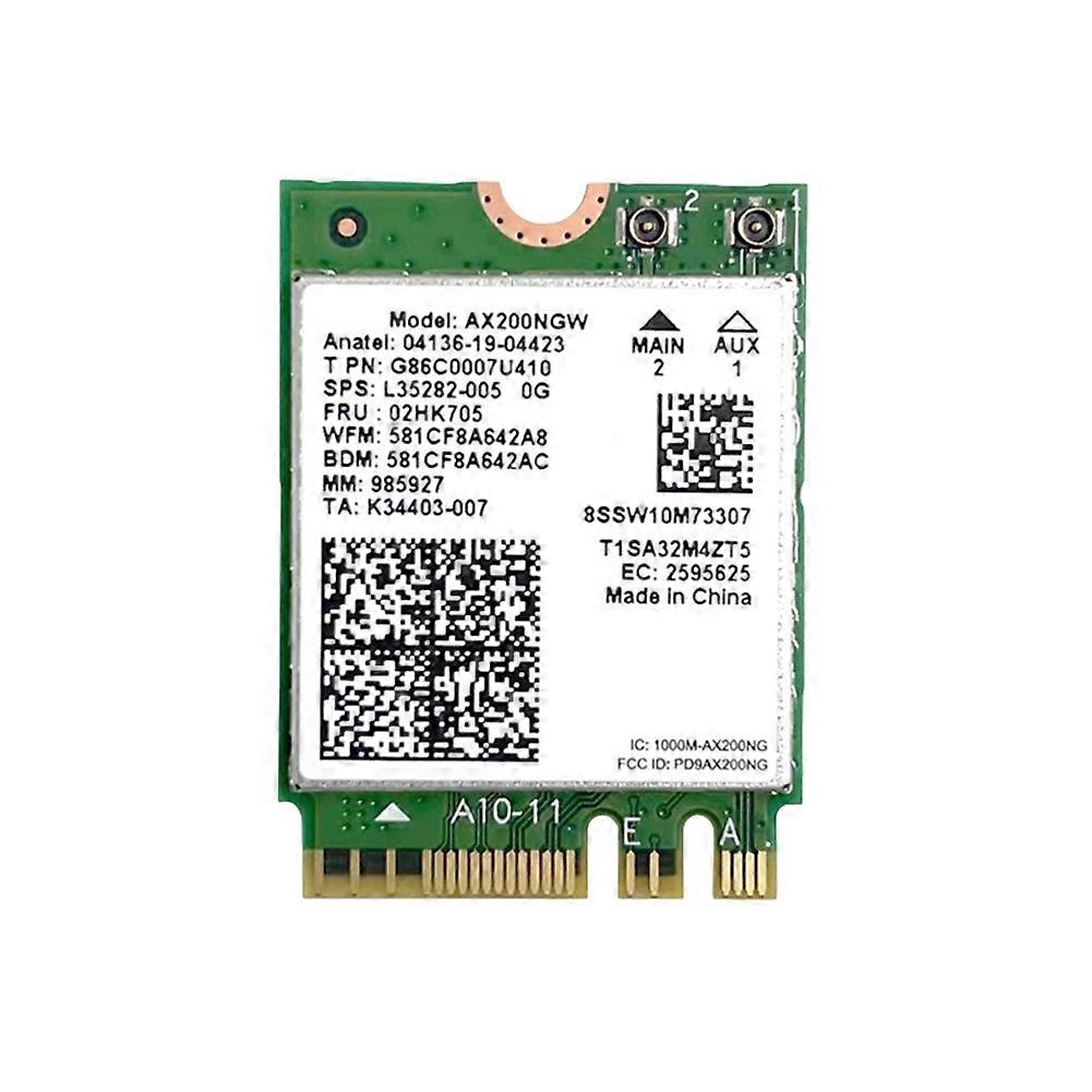Dualband-wi-fi-6-karte Mit 2974 Mbit/s Für Ax200 M.2 Wi-fi-adapter, Bluetooth 5.2, 2,4 Ghz/5 Ghz, Ax200ngw Und Antenne.