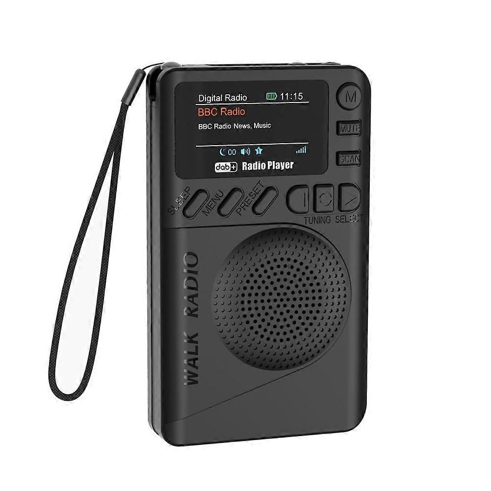 Mini-dab/fm-digitalradio Mit Kopfhöreranschluss, Tragbarer Lautsprecher, Dab/dab+-taschen-digitalradio Für Laufen Und Sport.