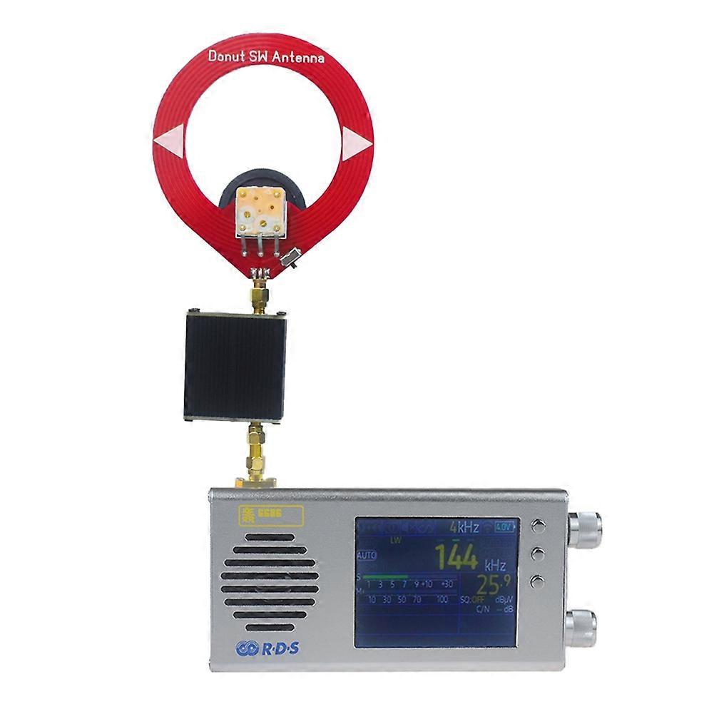 Tef6686 Allband-fm/mw/hf/lw-radioempfänger, Tragbares Radio Mit Ringantenne Und Verstärker, Silber, A