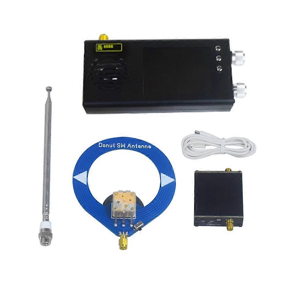 Tef6686 Allband-fm/mw/hf/lw-radioempfänger, Tragbares Radio Mit Ringantenne Und Verstärker, Schwarz