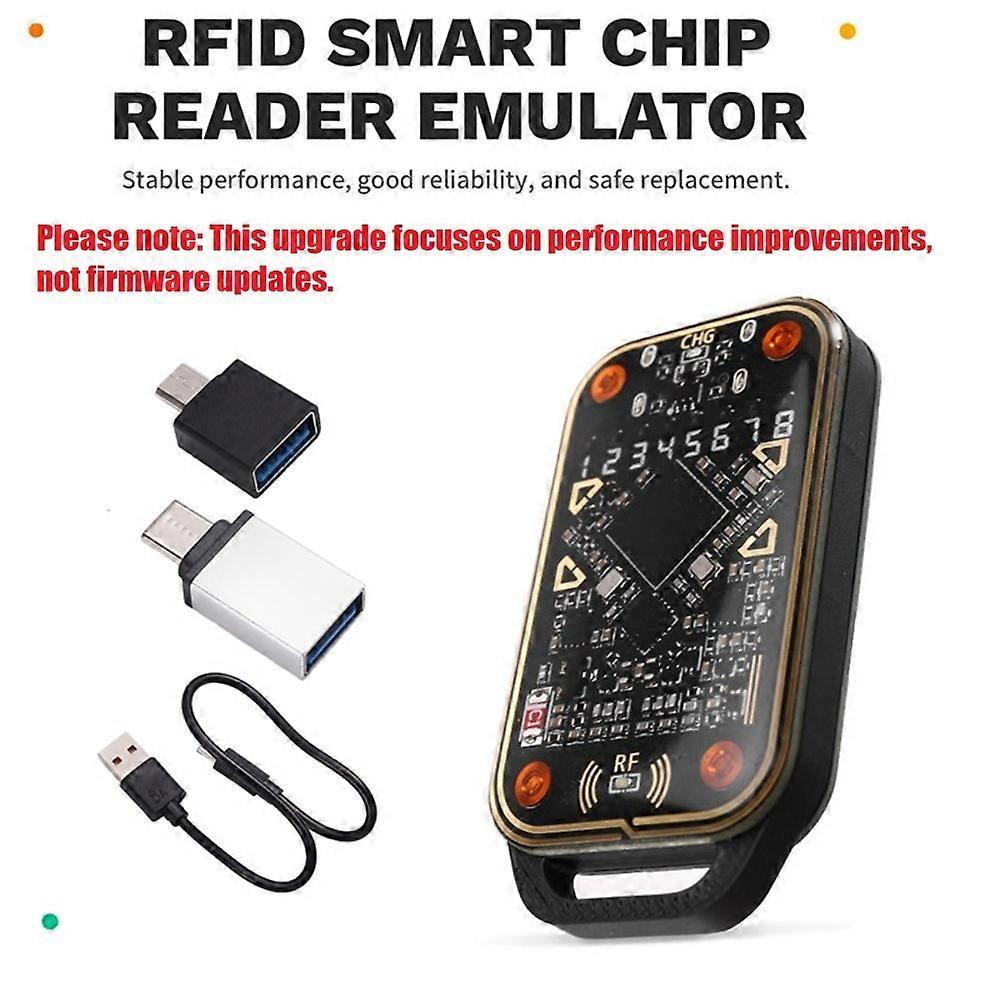 Chameleon Ultra V3.0 Rfid-smartcard-emulator-lesegerät + Schlüsselanhänger 2x Uid/cuid 125 Khz 13,56 Mhz, Id-smartcard-etikettenkopierer