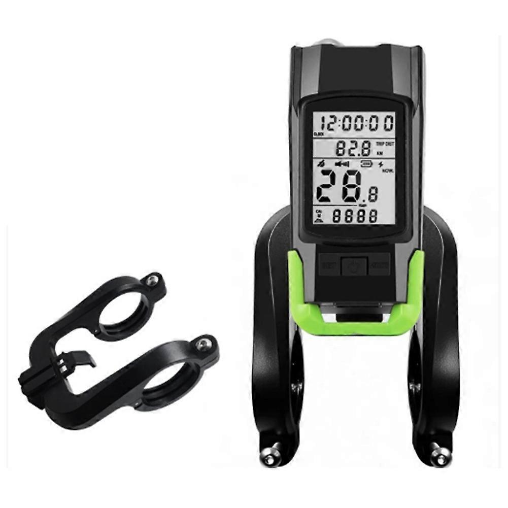 Multifunktionale 3-in-1-fahrradlampe Mit Gps, Tachometer Und Hupe, Wiederaufladbar Und Mit Einem Fahrradcomputer Ausgestattet (b).