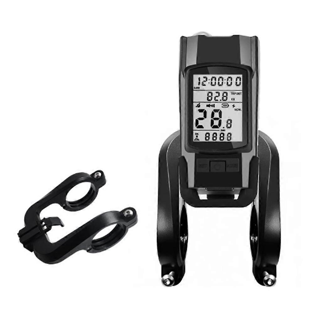 Multifunktionale 3-in-1-stirnlampe Für Fahrräder Mit Gps, Tachometer Und Hupe, Wiederaufladbar Und Mit Einem Fahrradcomputer Ausgestattet.