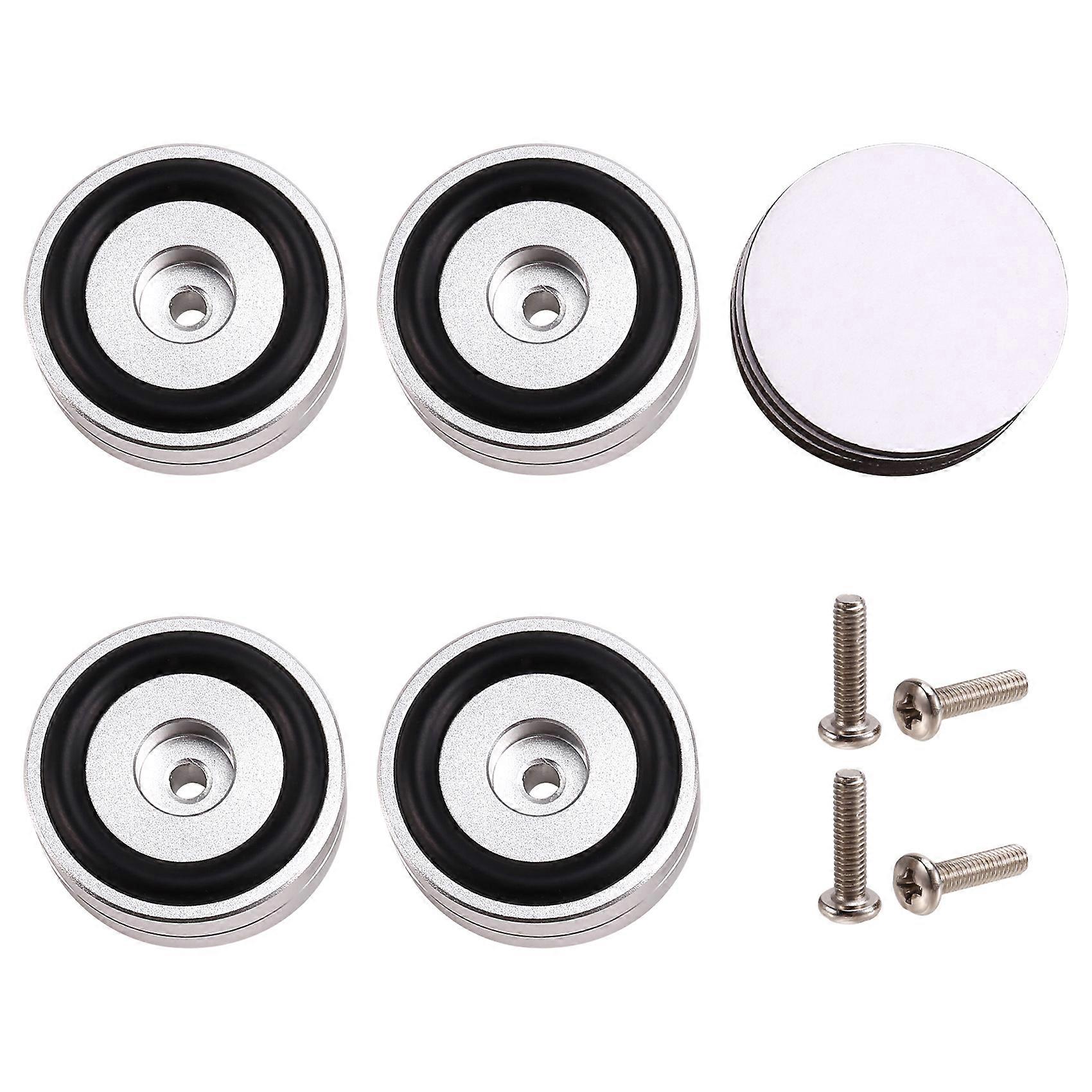 Set Mit 4 Hifi-isolierfüßen Für Plattenspieler, Entkopplungsspikes, Audio-pads Für Verstärker/lautsprecher/plattenspieler, 40 X 15 Mm, Silber
