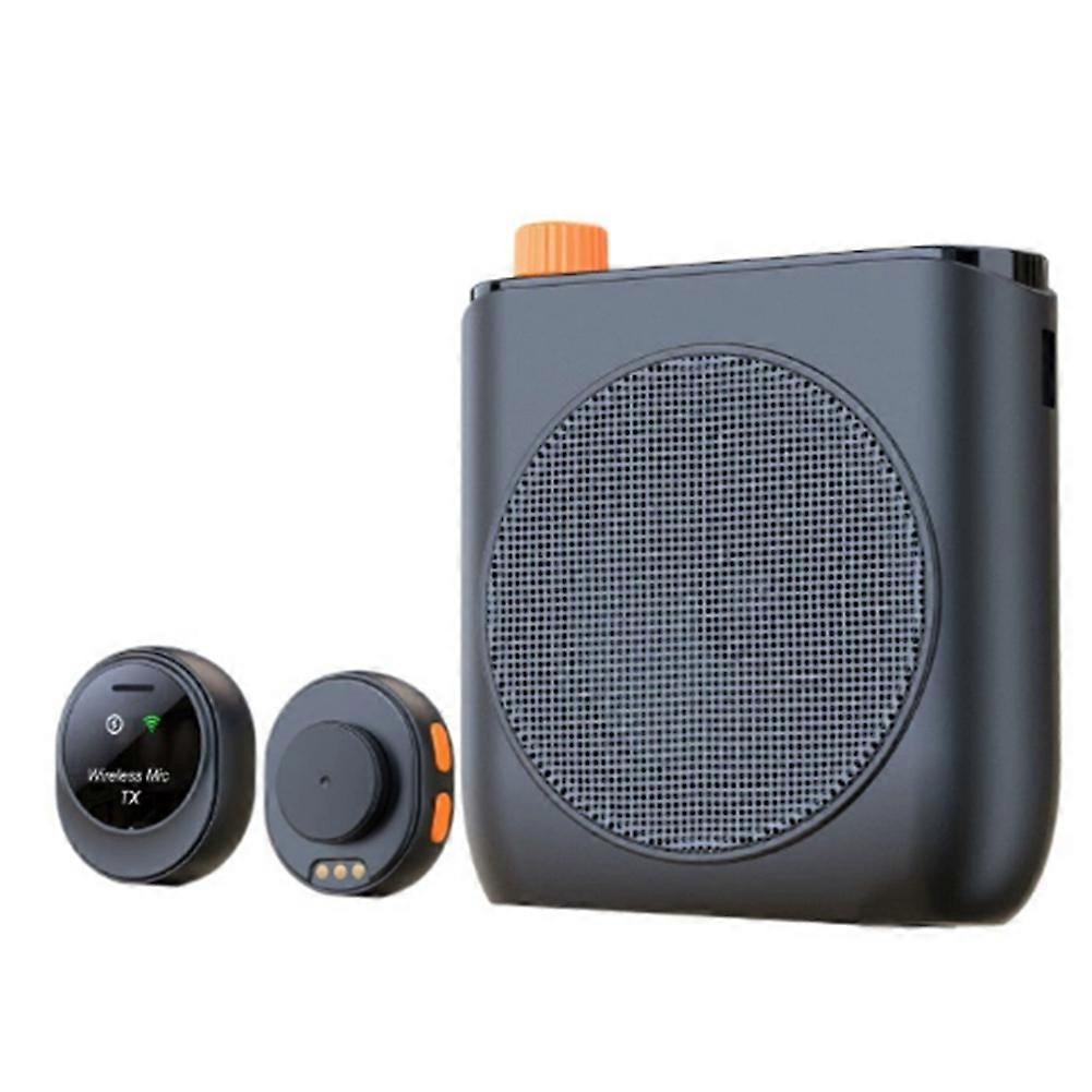 J98 Drahtloser Sprachverstärker Mit Lavalier-mikrofon, Ansteckbarem Bluetooth-lautsprecher Und Ladecase Für Unterricht Und Streaming