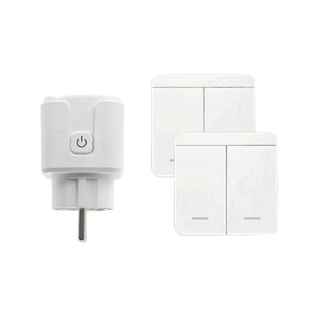 Drahtloser Tür- Und Fenstersensor, Magnetkontaktschalter, 220 V Ac, 2500 W, Ideal Für Dunstabzugshauben Und Haussicherheit (eu-stecker).