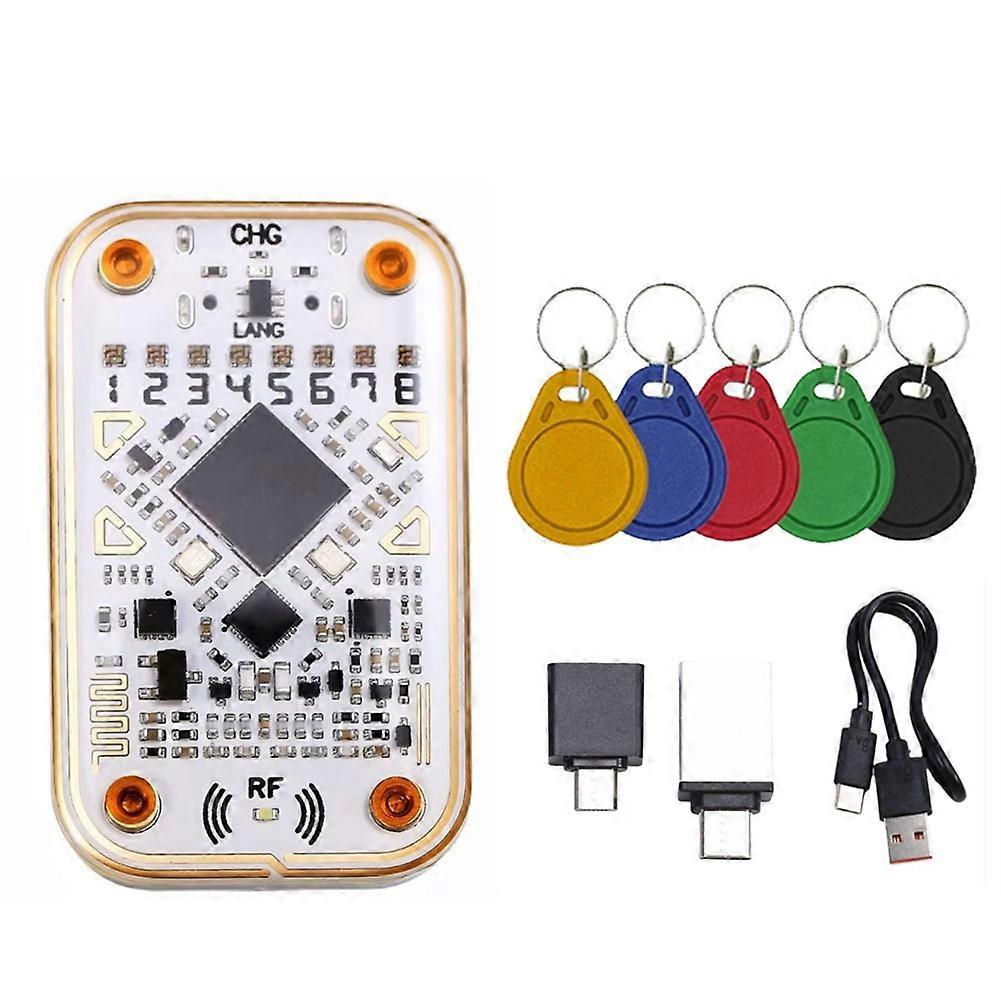 Chameleon Ultra Rfid-chip-lesegerät + Schlüsselanhänger-emulator Mit 5 Uids, Nfc-dekodierung Und -beschreibung Für 125k- Und 13,56m-ic-id-karten