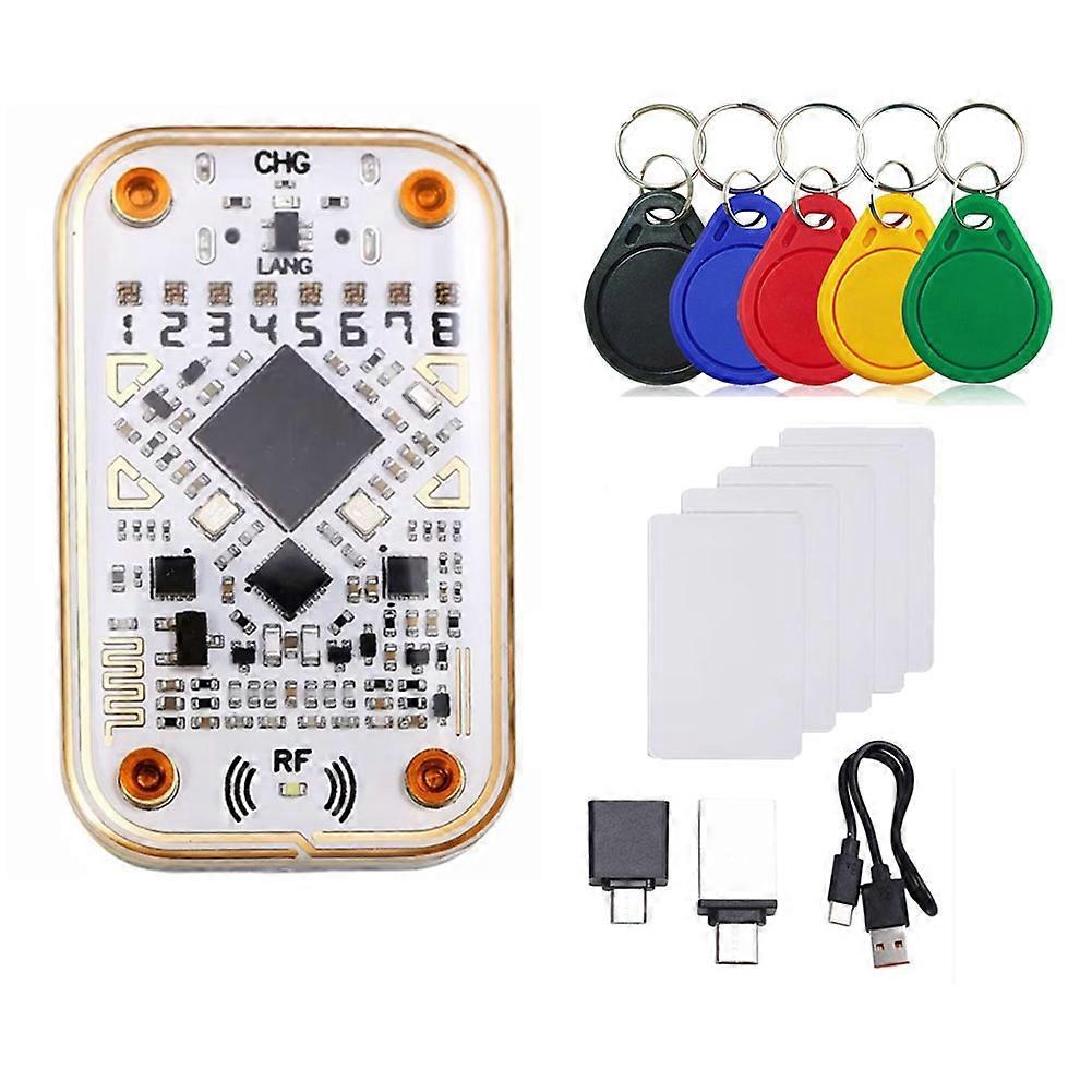 Chameleon Ultra Rfid-chip-lesegerät + 5 Nfc Cuid-karten-/schlüsselanhänger-emulatoren (125.000 X 13,56 Mb)