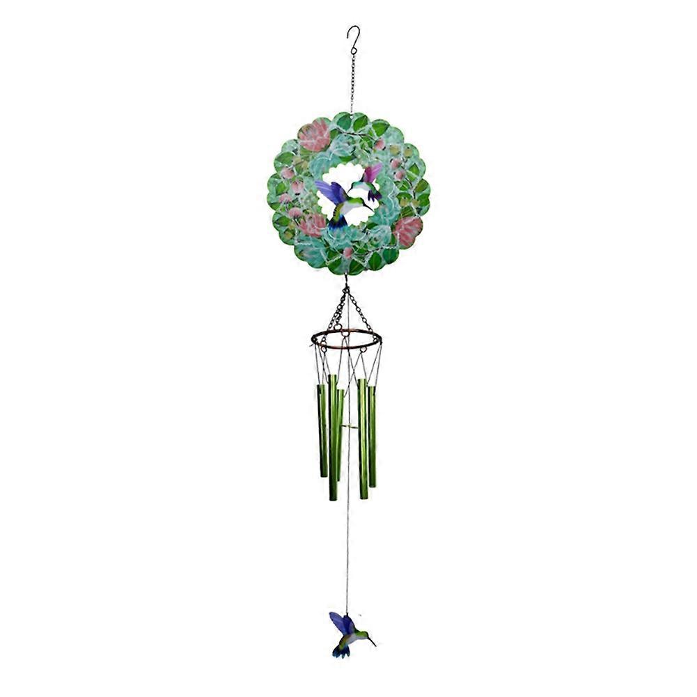 Windspiel Mit Vogelförmiger Wetterfahne, 107 Cm (42,1 Zoll), Dekoratives Hängemobile Für Den Außenbereich, Geeignet Für Garten, Veranda, Terrasse Oder Hof.