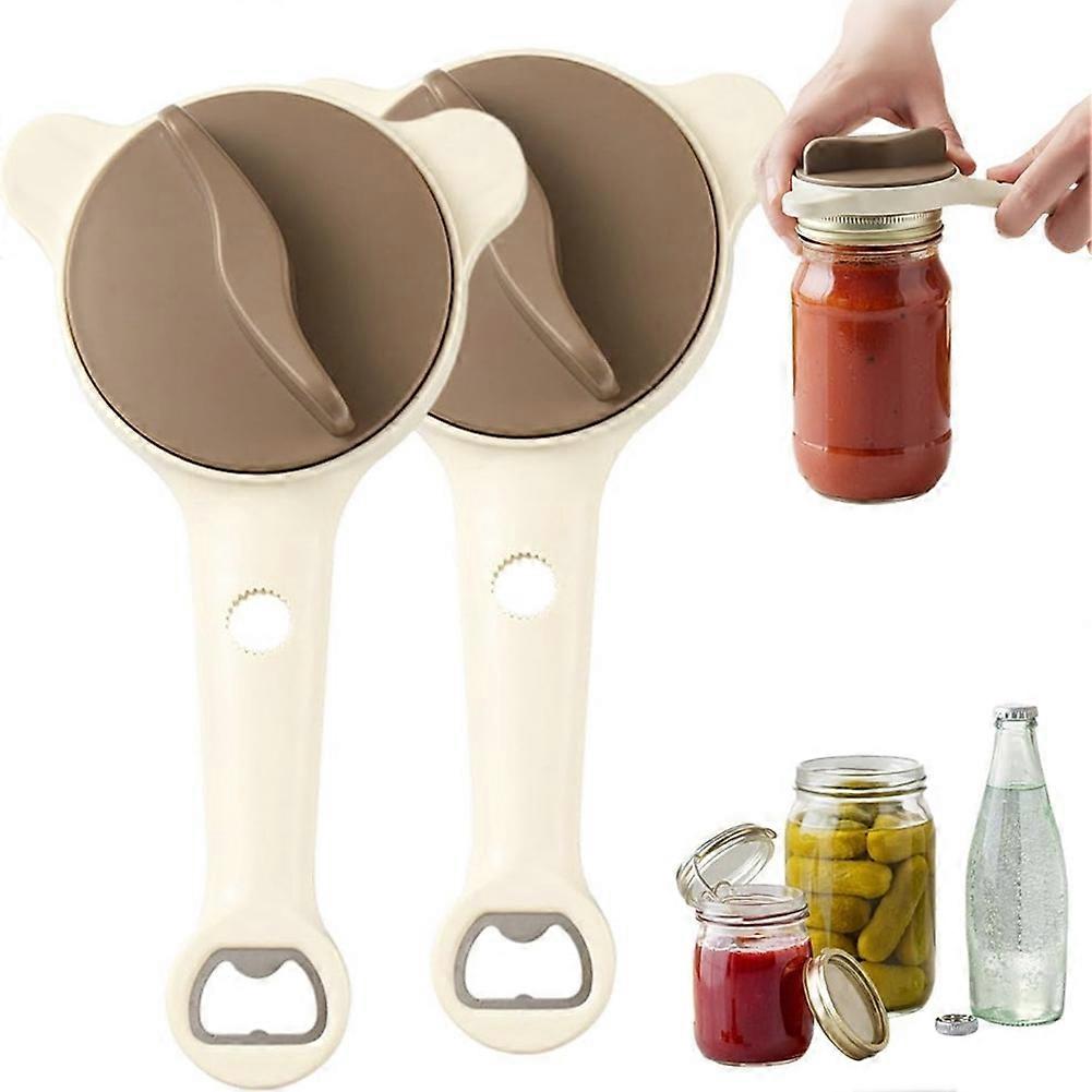 4-in-1-glasöffner Mit Verstellbarem Deckel, Ideal Für Senioren Und Menschen Mit Arthritis. Geeignet Für Gläser, Flaschen Und Dosen.