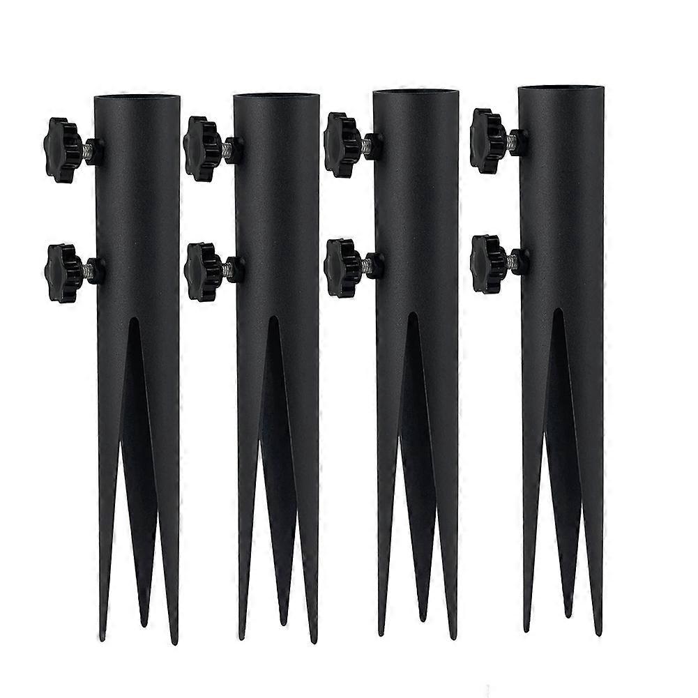 Set Mit 4 Stahlspießen Für Taschenlampen, Gartenspieße Für Außenbeleuchtung, Ersatz-metallspieße Für Solarleuchten