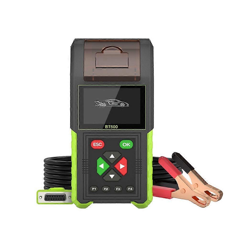 Kfz-batterietester Mit Drucker, 12v/24v-batterielasttester, Batteriekapazitätstester, Relaistester, Leckstromtester