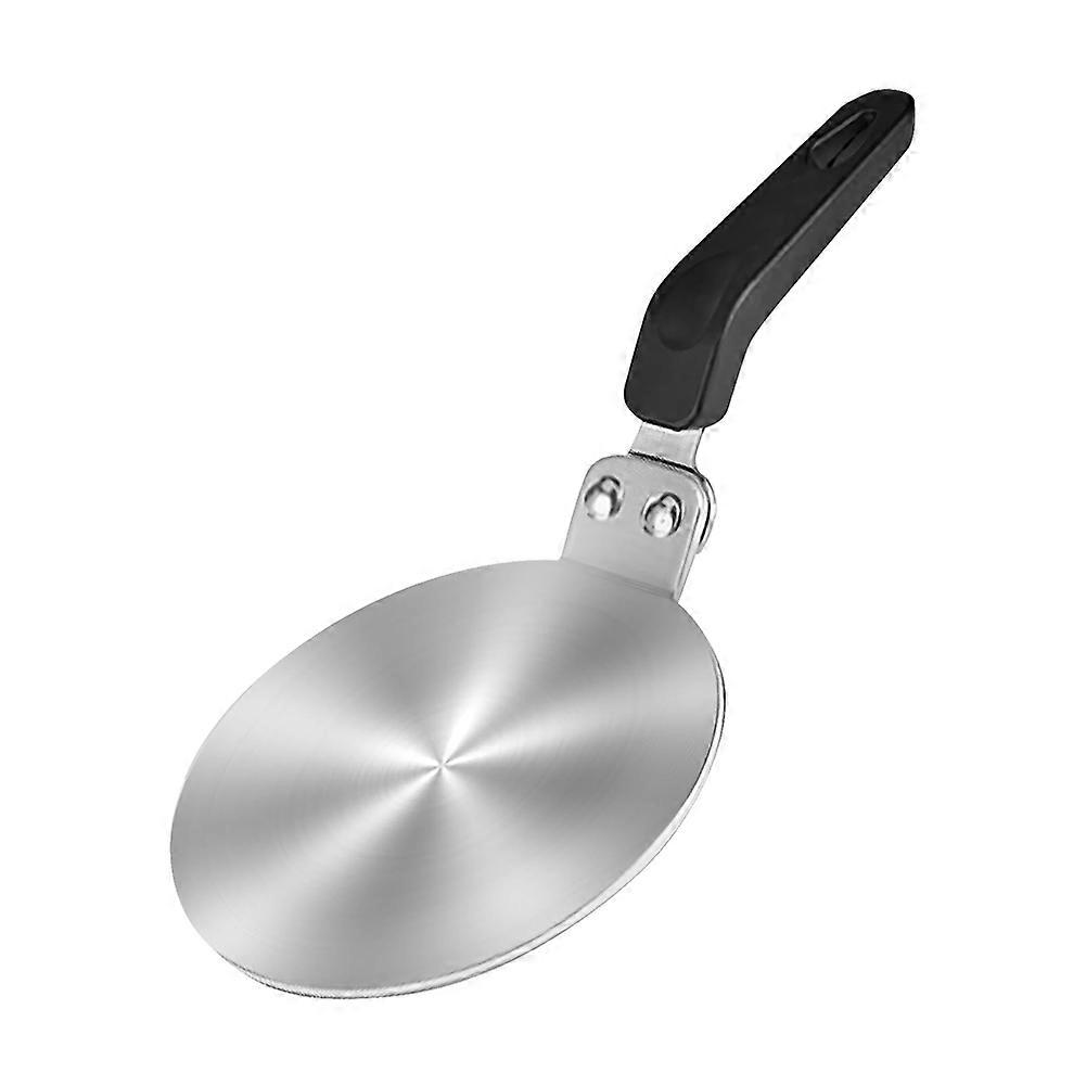 Umrüstplatte Für Induktionskochfelder Aus Edelstahl Mit Isoliertem Griff Für Glas-kaffeekannen Und Italienische Kaffeemaschinen.