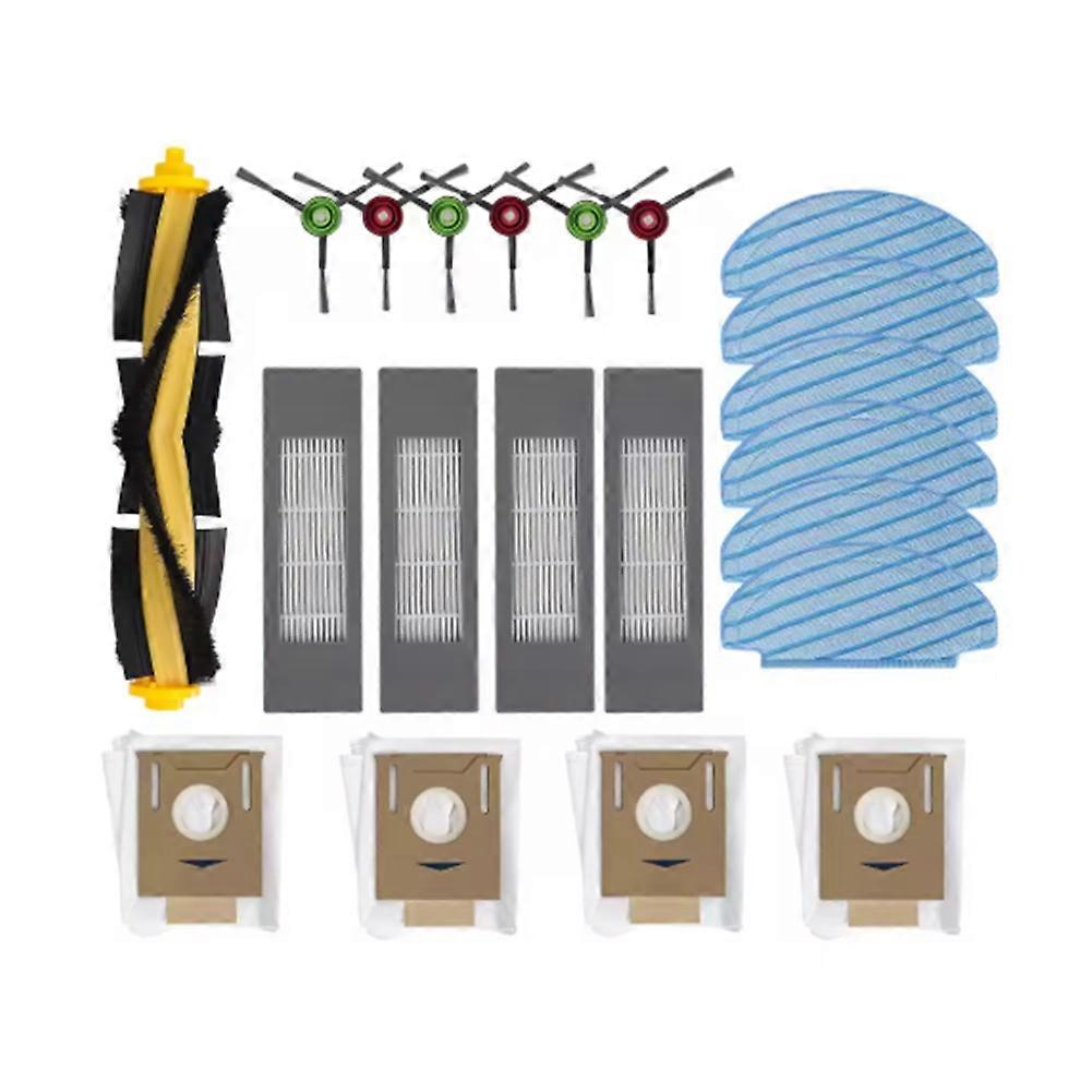 21-teiliges Set Für Ecovacs Deebot T8 / T8 Max / T8 Aivi / T9+ / N8 Pro / N10 Plus Staubsauger: Hauptbürste, Filter Und Staubbeutel.