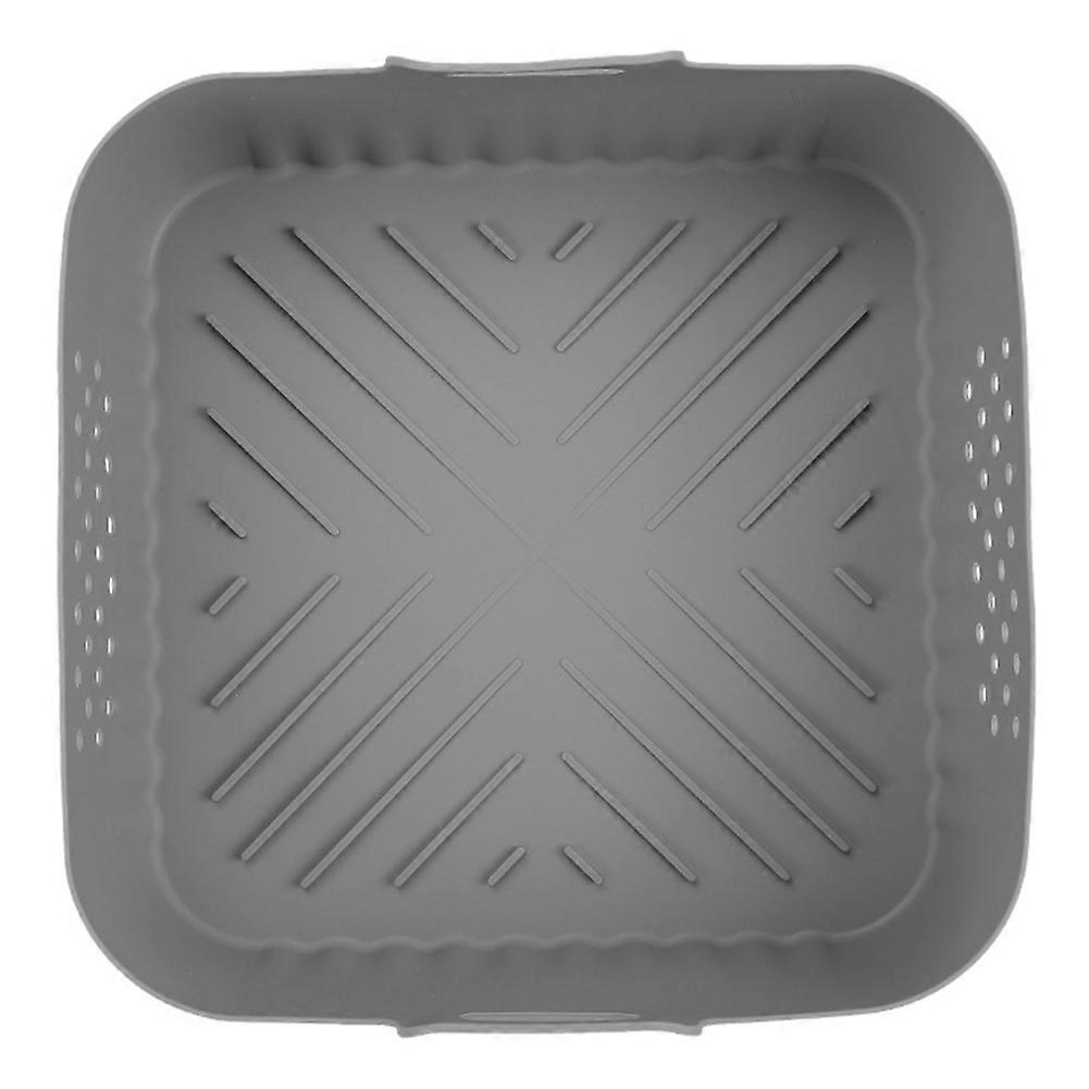 Wiederverwendbare Silikon-kochmatten 20/23 Cm Für Corsori, Gourmia Und Philips Heißluftfritteusen (5-8 Qt), Hellgrau.