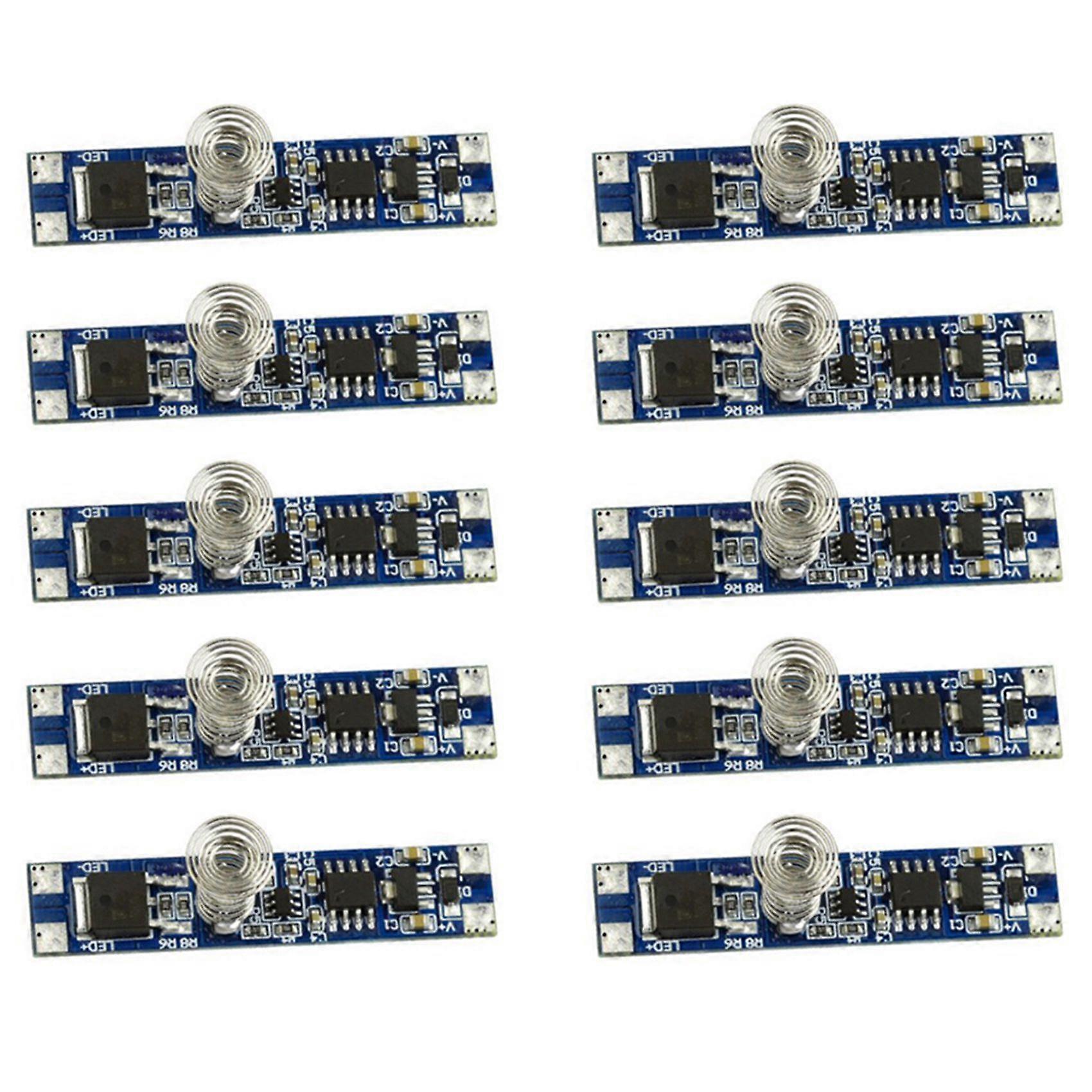 10 Intelligente Led-dimmermodule 5v-24v 8a Mit Kapazitivem Sensor Und Leiterplatte, Berührungsschalter Zum Dimmen Der Lichtintensität.