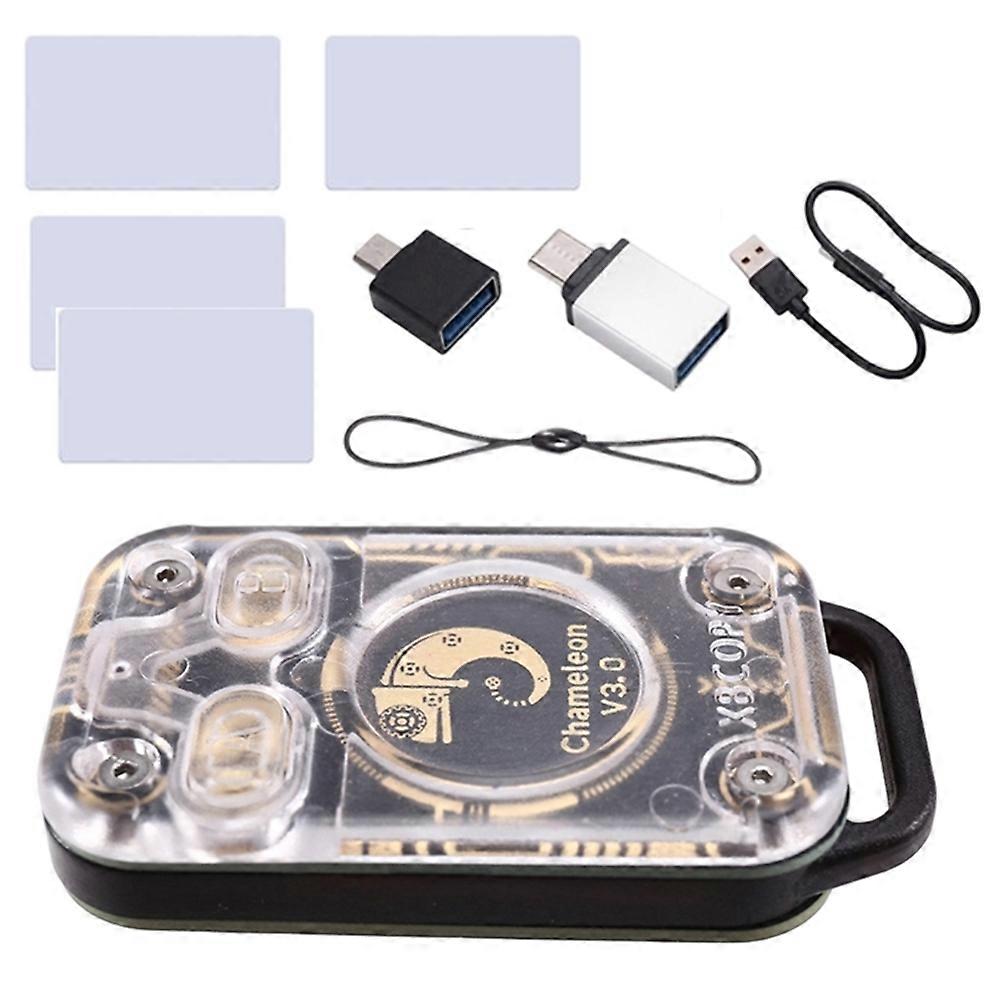 Chameleon V3.0 Rfid-chip-emulator-lesegerät + 4 Uid-karten, 125 Khz, 13,56 Mhz, Smart-id-kartenkopierer, Nfc-duplikator