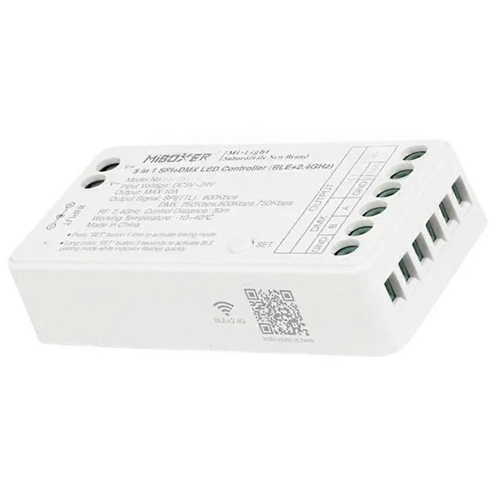 Miboxer 5-in-1-led-controller Spi+dmx Spib5 (ble+2,4 Ghz) Dc5v-24v A