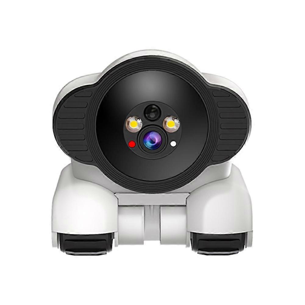 1080p Dual-objektiv-wlan-überwachungskamera Mit Zwei-wege-audio Und App-steuerung Für Babys/senioren/hunde/haustiere
