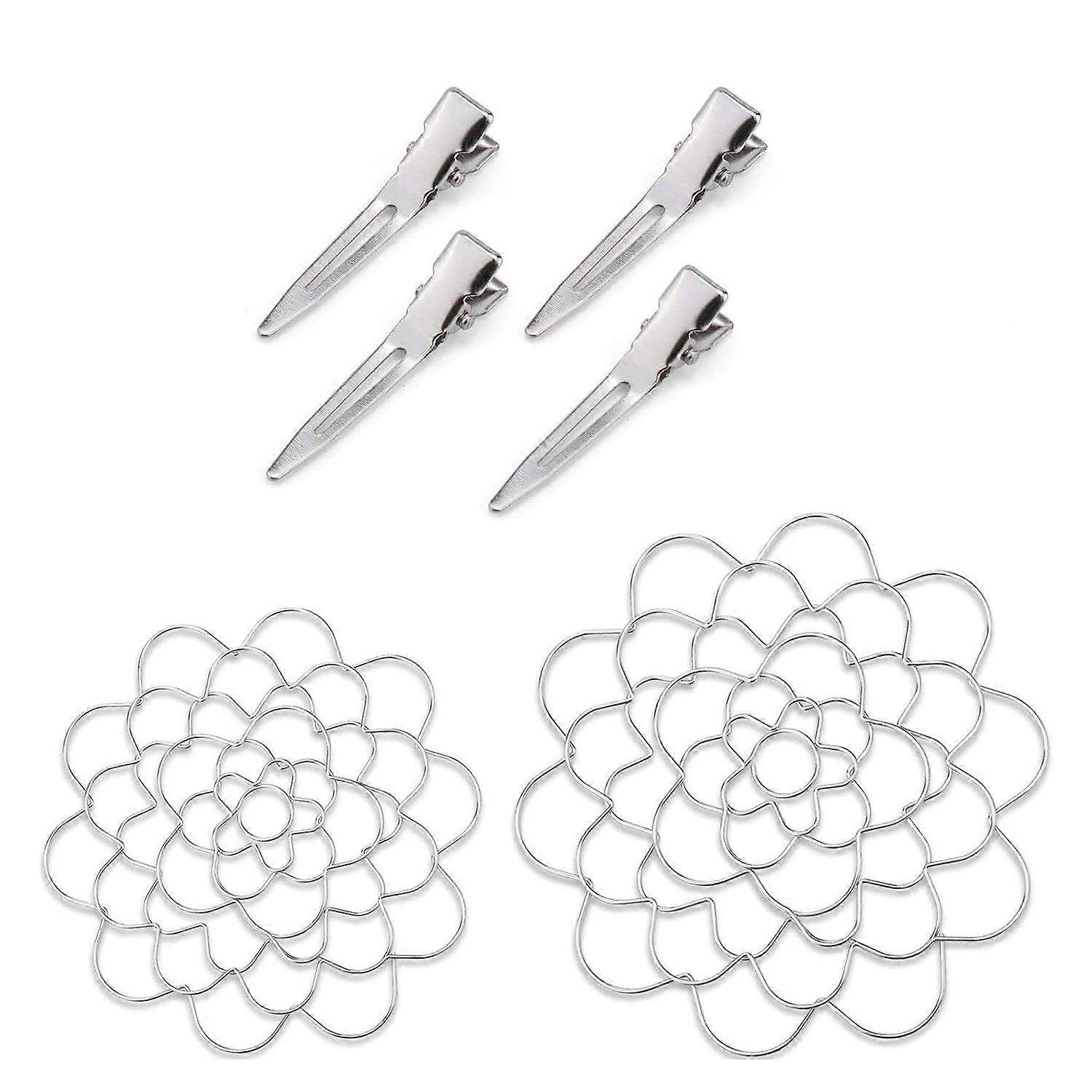 Blumenstraußständer, Gesteckständer, Wiederverwendbarer Pflanzenhalter, Silber