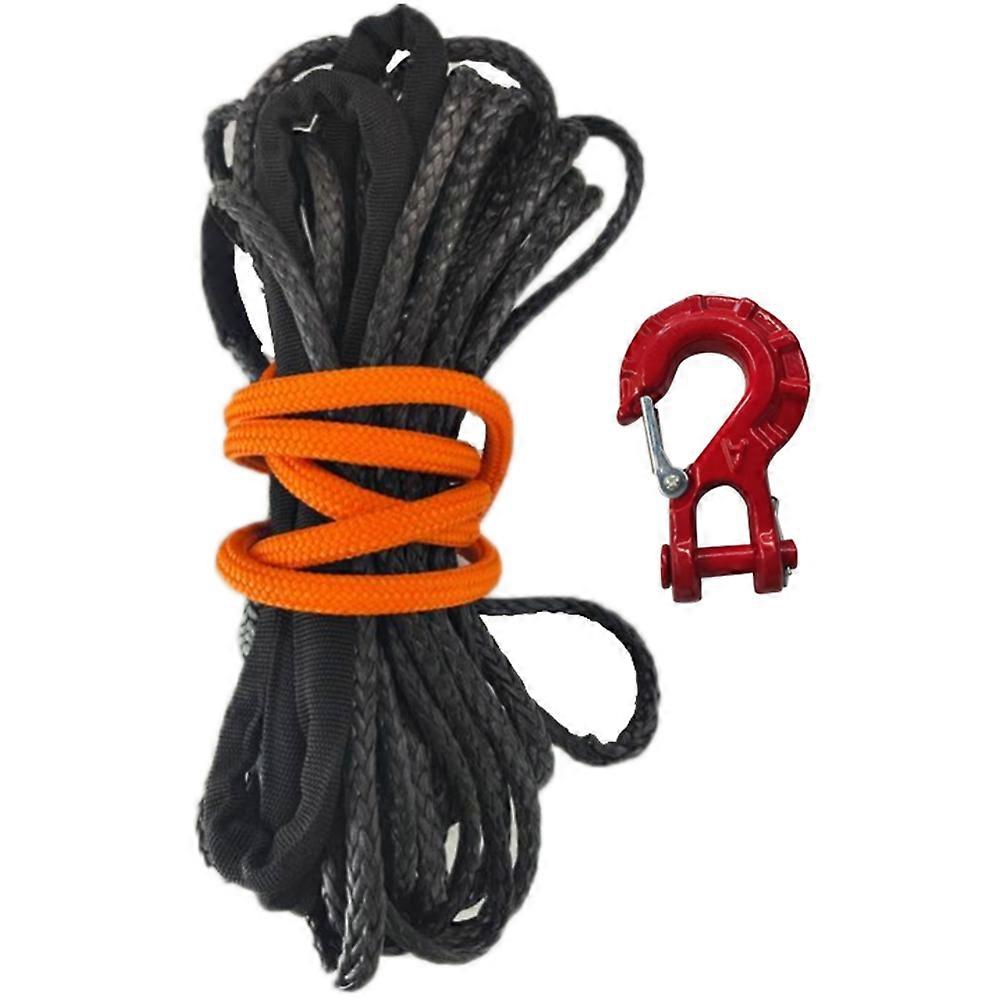 Synthetisches Seilwinden-set, Windenhaken, Sicherheitsgurt, Rotes Outdoor-zug- Und Rettungsset