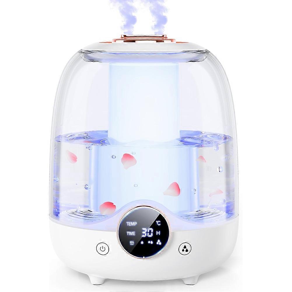 Raumluftbefeuchter, 3-liter-tank Für 30 Stunden Autonomie, Leiser Vernebelungsprozess Mit 20 Db, Doppeldüse, Led-licht, Ideal Für Babyzimmer Und Große Räume.