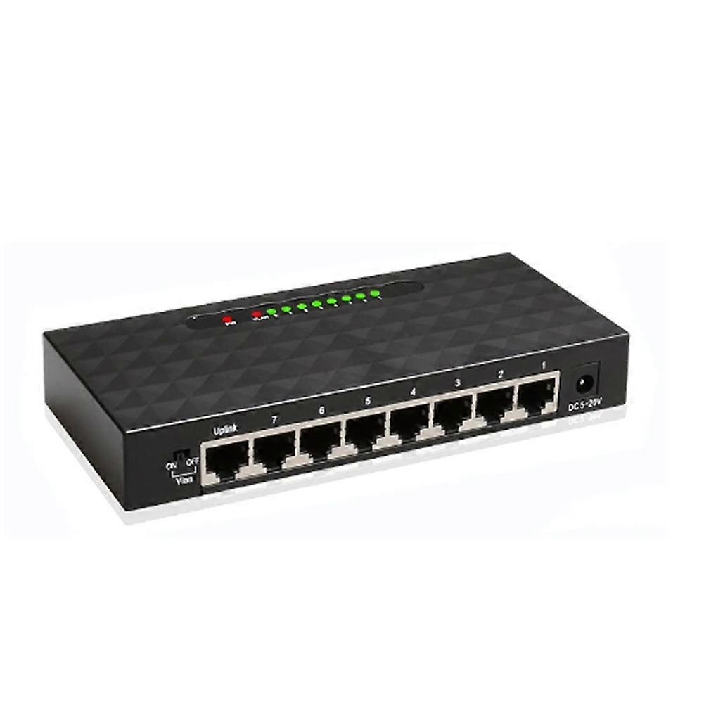 8-port-gigabit-ethernet-switch, Leistungsstarker 1000-mbit/s-smart-switch, Rj45-hub, Internet-injektor, Eu-stecker