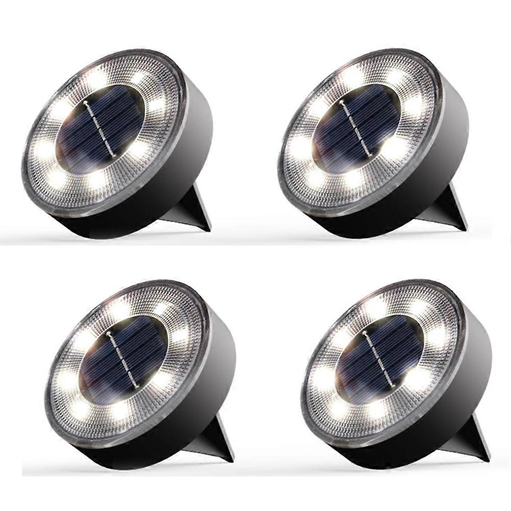 Ip68 Wasserdichte Solar-bodenleuchten, Solar-scheibenleuchten, Außenbeleuchtung Für Terrasse, Garten, Einfahrt, Weißes Licht