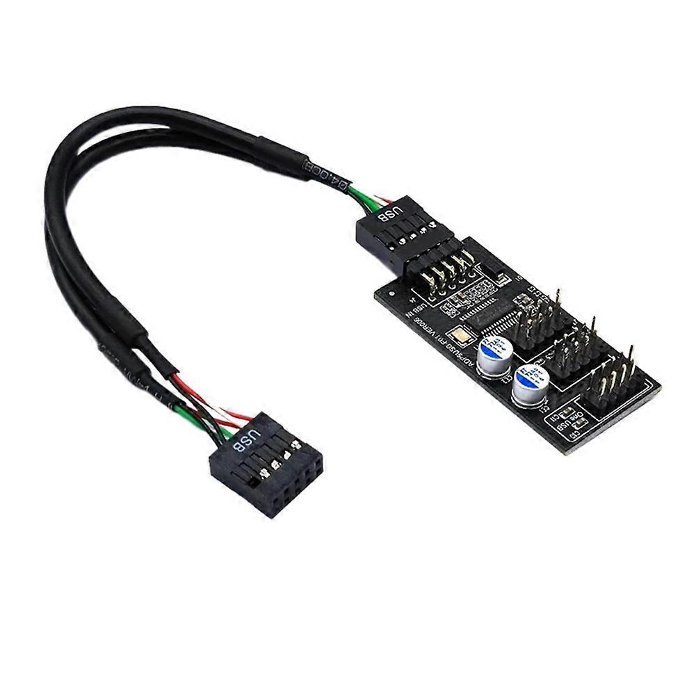 Usb 2.0 Splitter-verlängerungskabel Für Motherboard, 9-polig, 1 Auf 3 Buchsen