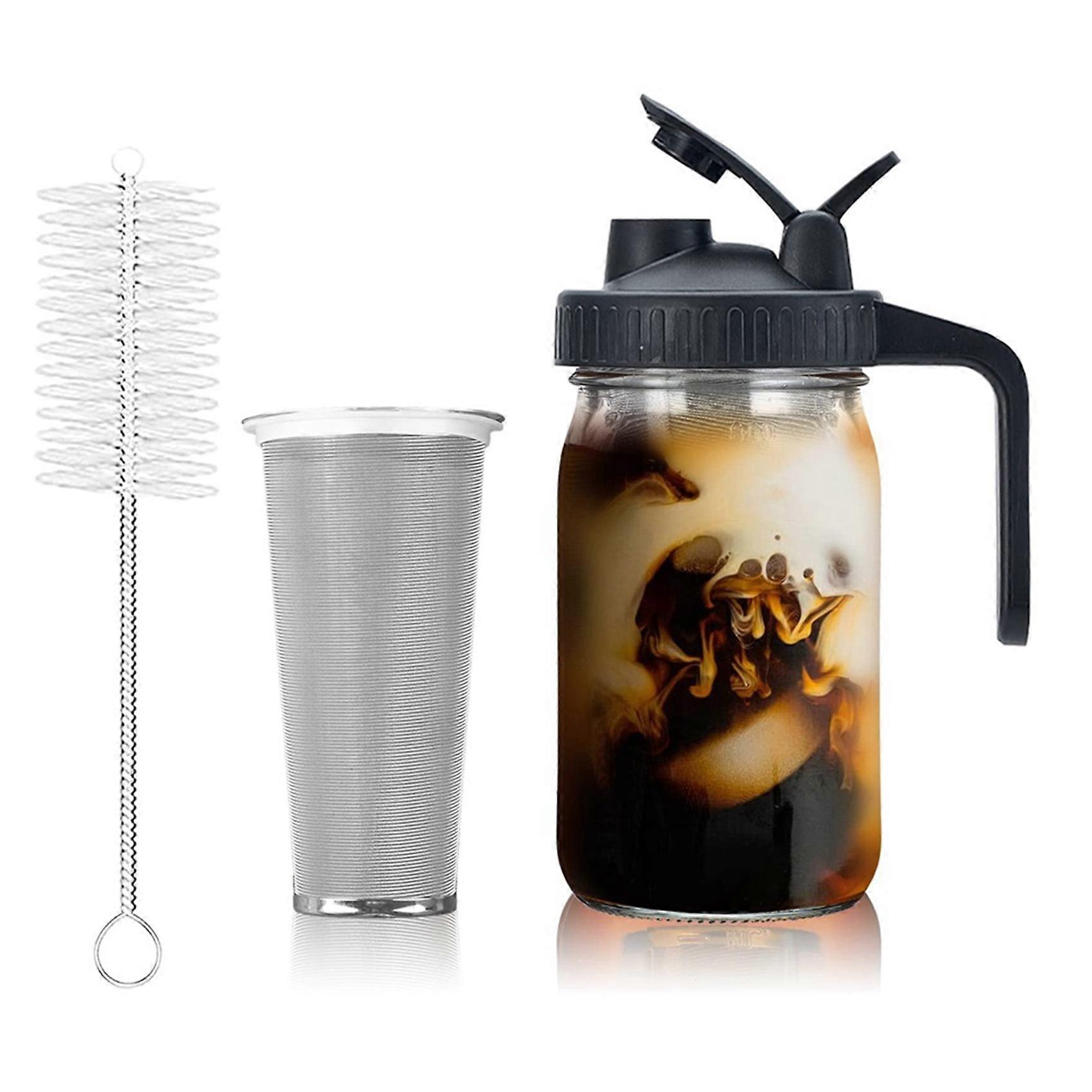 950 Ml (32 Oz) Cold-brew-kaffeemaschine Mit Superdichtem Edelstahlfilter Für Eiskaffee Und Eistee - A
