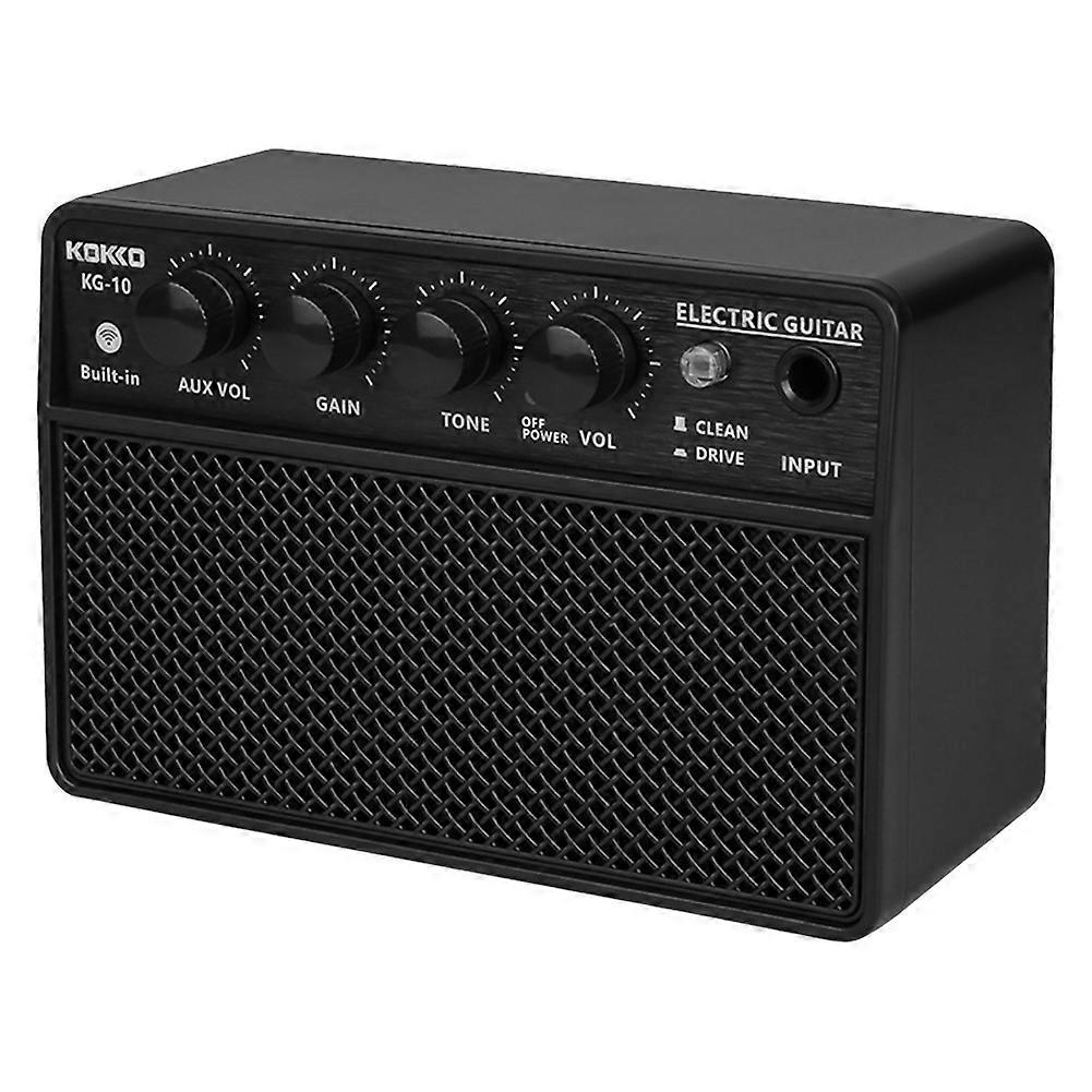 Kokko Kg-10 E-gitarrenverstärker, Tragbarer Lautsprecher Zum Gitarrenüben, Mini-bluetooth-audioverstärker Zum Wiederaufladbaren Für Gitarre