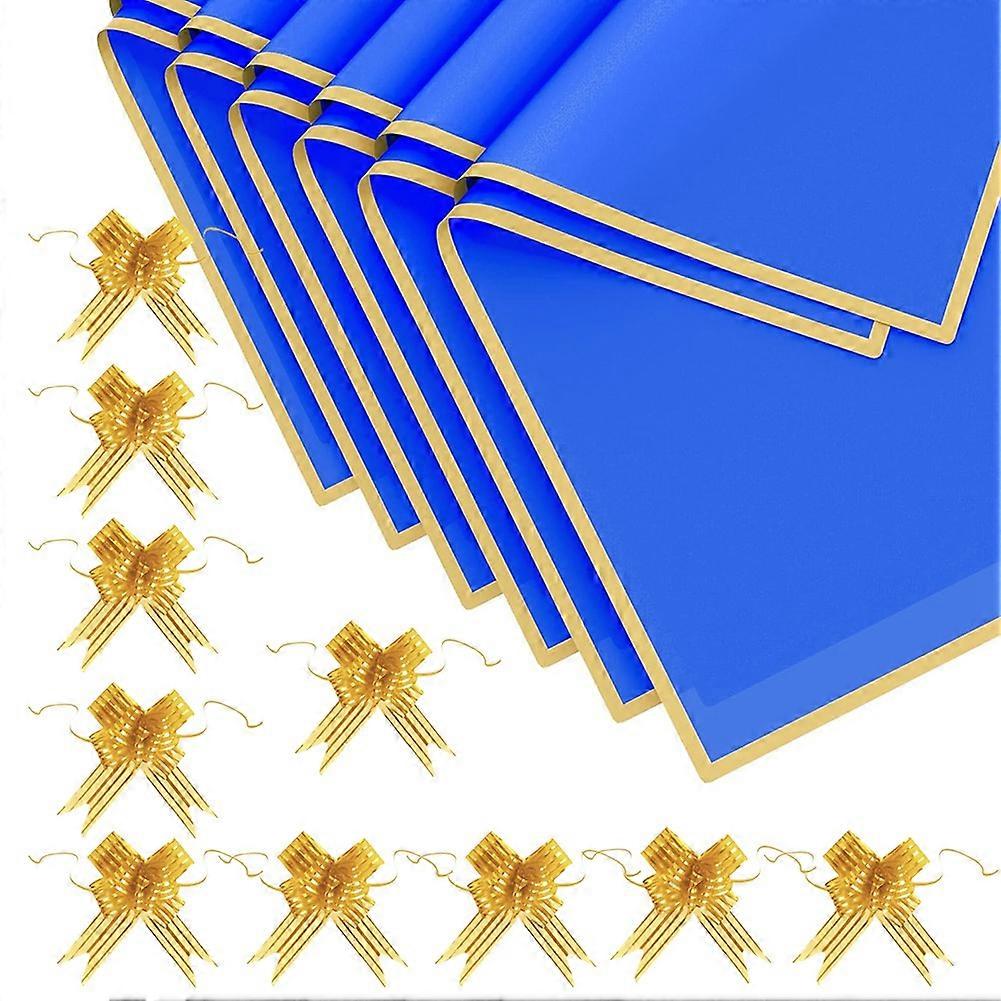 20 Blatt Geschenkpapier Für Blumensträuße – Geschenkpapier Mit Schleife Für Blumensträuße, Wasserfestes Geschenkpapier Für Hochzeiten