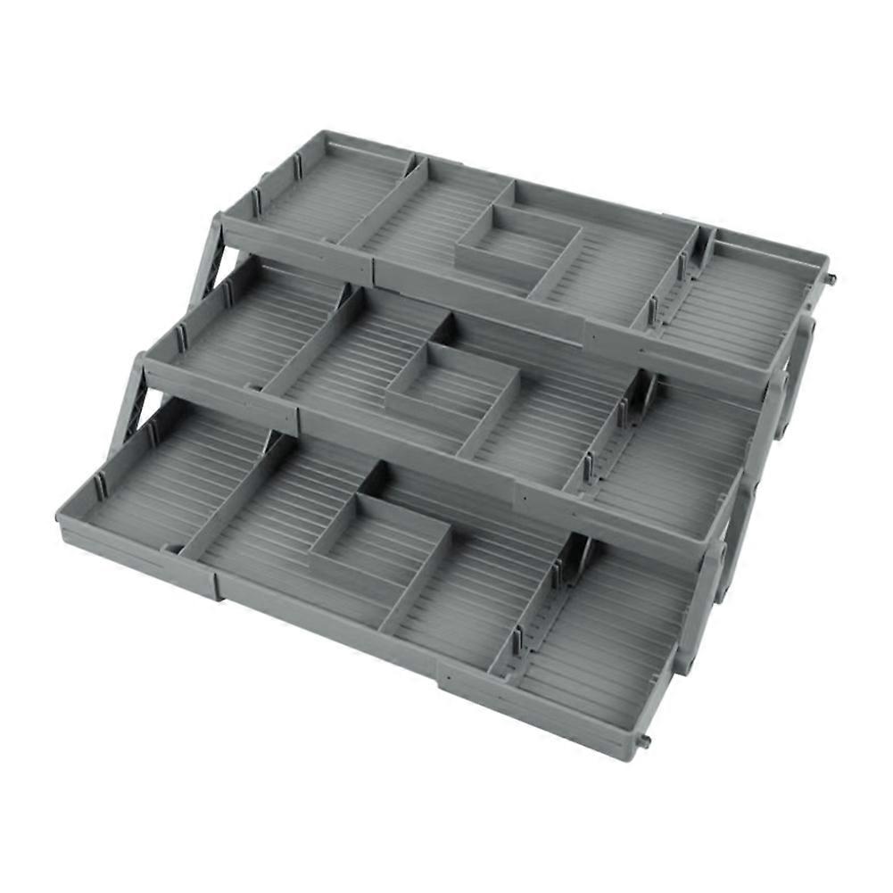 3-stöckige, Faltbare Aufbewahrungsbox Für Schreibtisch, Kommode Oder Kosmetikschublade